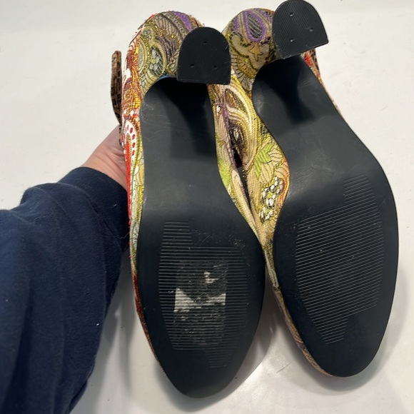 Booties - fabric (not leather). Cute, colourful and fun. - Picture 4 of 4